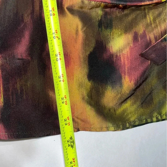 Lafayette 148 New York 100% Silk Iridescent Multicolored Wrap Blouse Size 12 - Picture 8 of 11